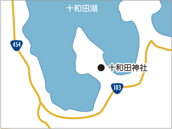 地図：十和田神社